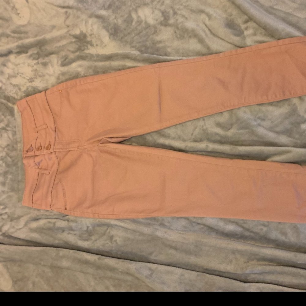 Pink Skinny High Waisted Jeans